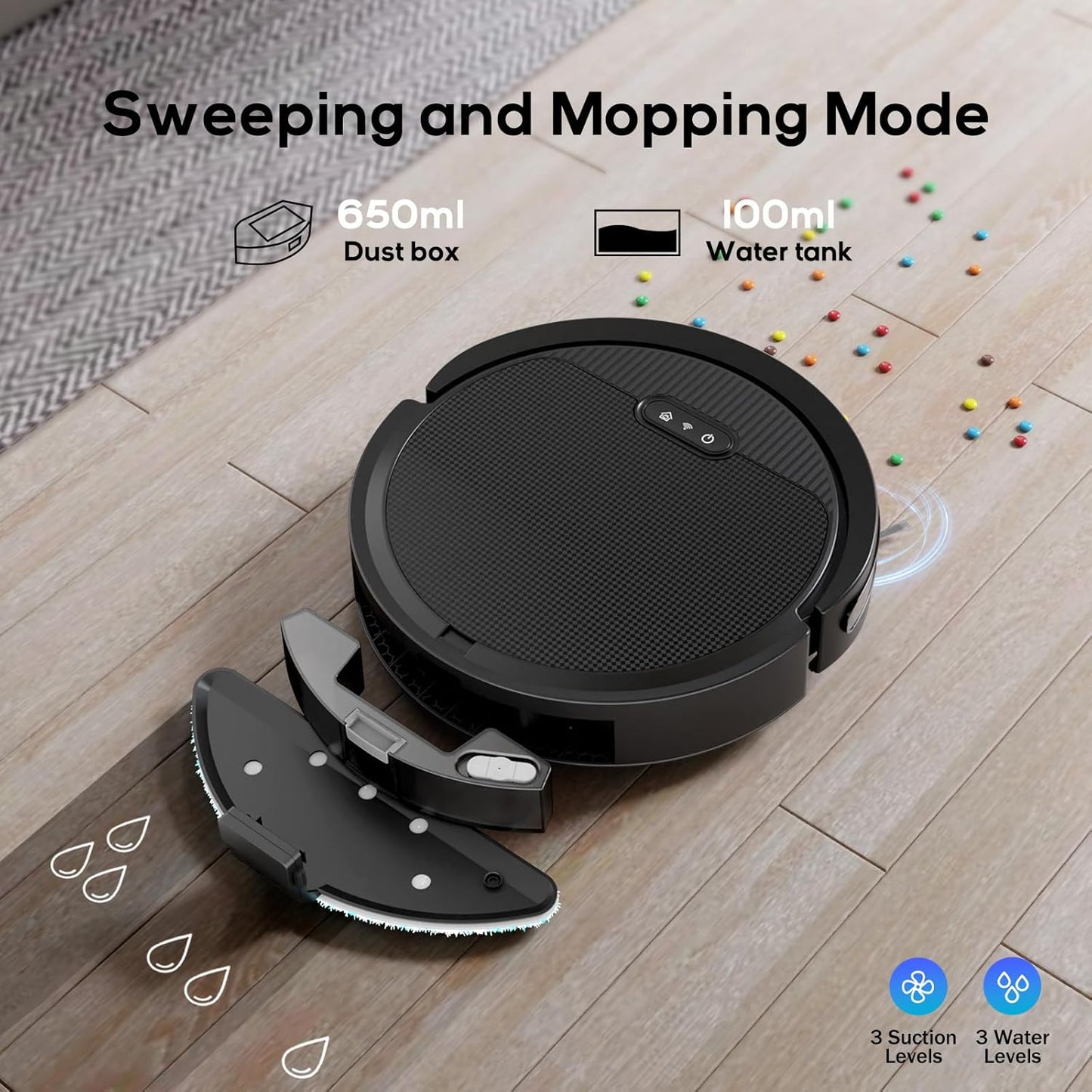 V3 Smart Robot Vacuum & Mop Combo