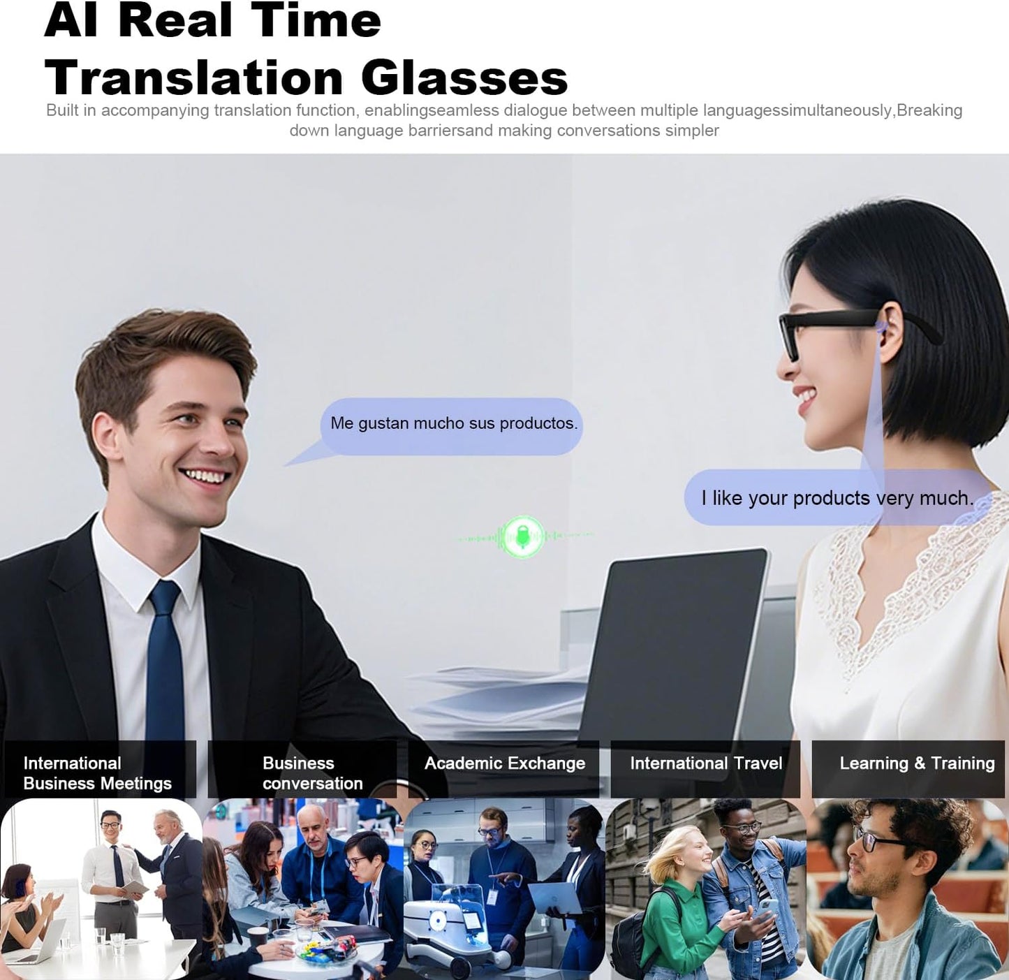 AI Smart Glasses with Camera