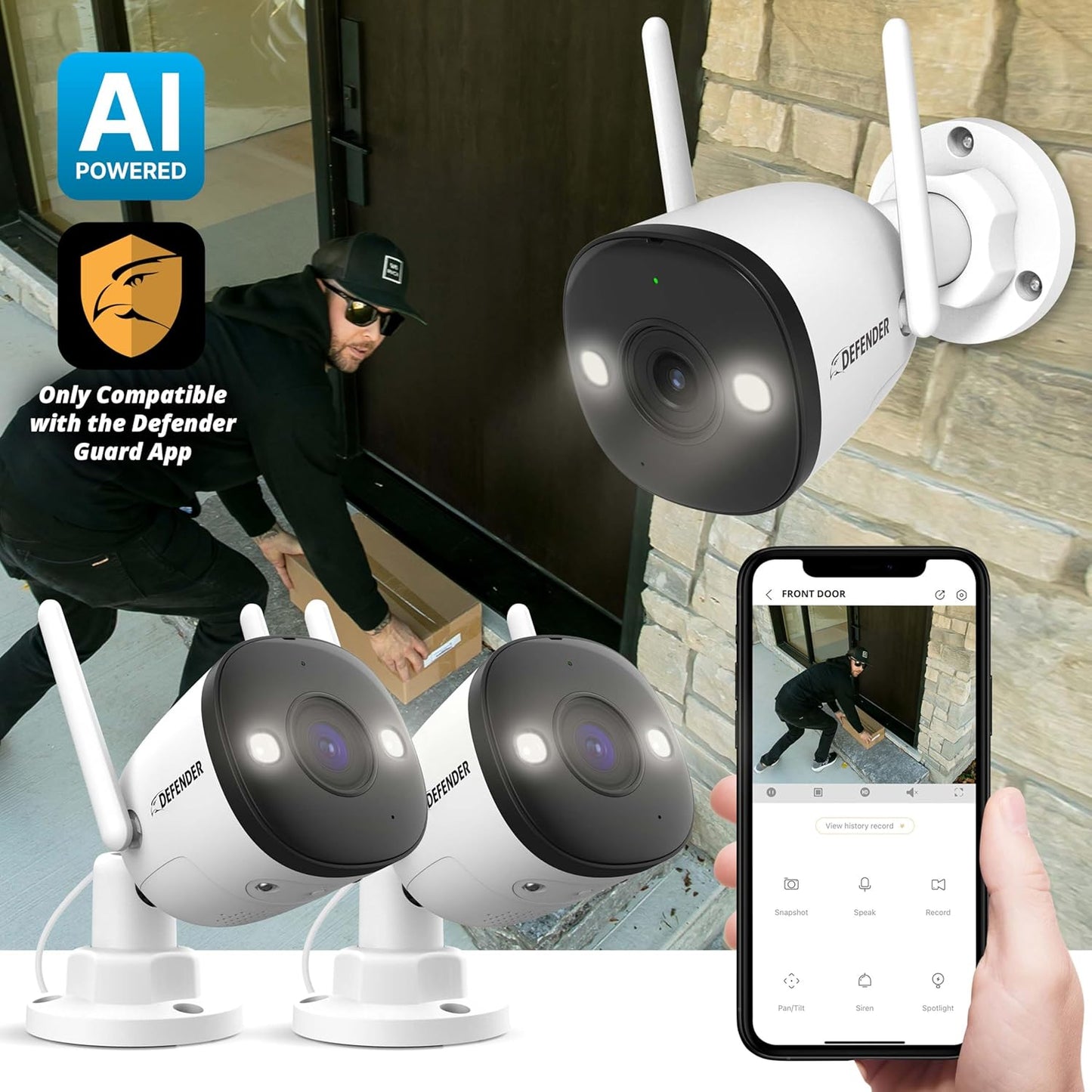 Defender AI Powered 4K Guard Pro (2-Pack)